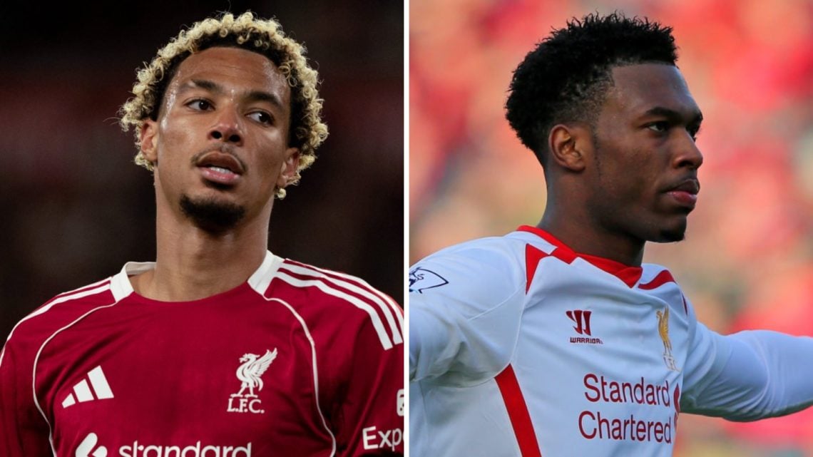 Hugo Ekitike in action for Liverpool during the Premier League match against Bournemouth at Anfield. Daniel Sturridge celebrates after scoring agai...