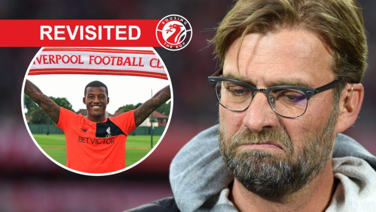 Borussia Dortmund manager Jurgen Klopp pictured during a match against Bayern Munich. Gini Wijnaldum holds a Liverpool scarf aloft at Melwood after...