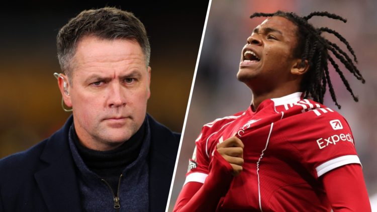 Amazon Prime pundit Michael Owen looks on prior to the Premier League match between Wolverhampton Wanderers and Burnley FC at Molineux. Rio Ngumoha...