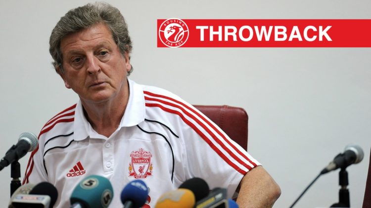 Liverpool FC head coach Roy Hodgson speaks during a press conference at the National Arena Filip II