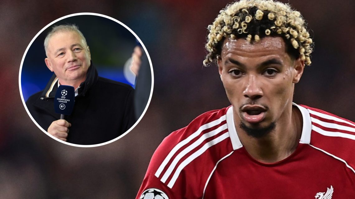 Main: Hugo Ekitike pictured playing for Liverpool against Atletico Madrid in the Champions League. Insert: Ally McCoist presenting a Champions Leag...