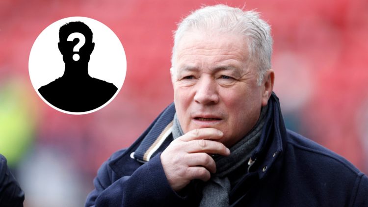 Ally McCoist working as a pundit for the Scottish Premiership match between Rangers and Celtic.