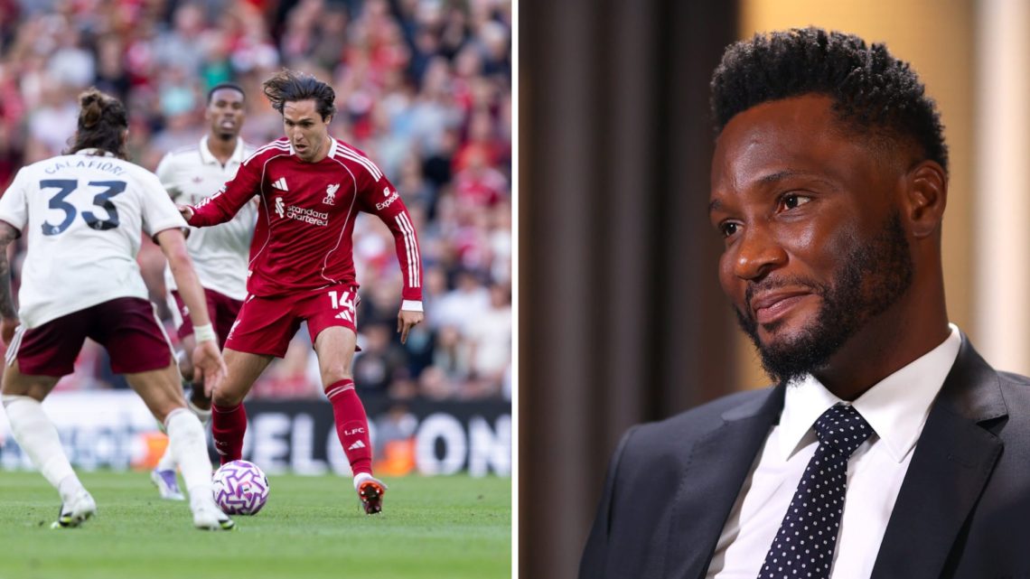 Federico Chiesa (left) runs past Arsenal defence, John Obi Mikel (right) interviewed for FIFA
