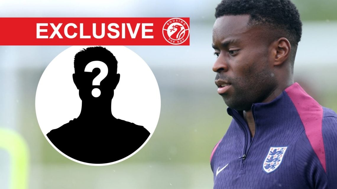 Marc Guehi trains with the England national team at St George's Park. Mystery player silhouette with question mark.