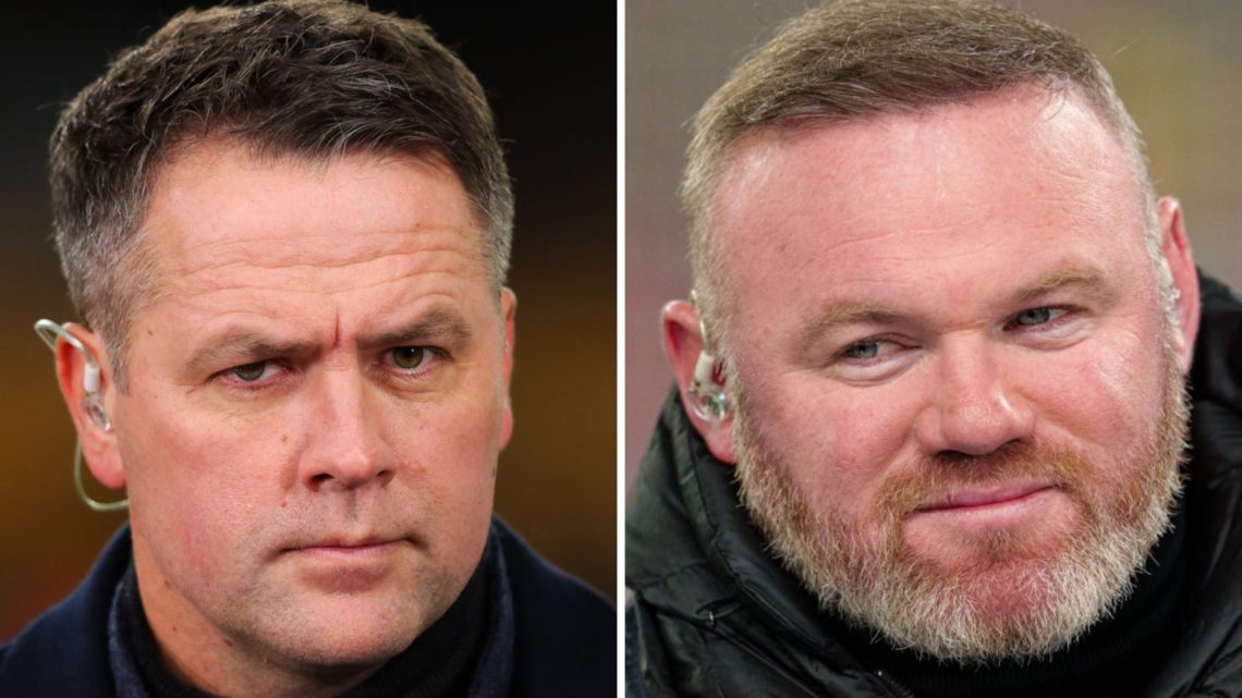 Wayne Rooney on punditry duty at Anfield for the UEFA Champions League round of 16 between Liverpool and Paris Saint Germain. Amazon Prime pundit M...