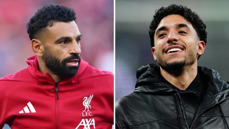 Mohamed Salah walks out at Anfield ahead of Liverpool's pre-season friendly against Athletic Bilbao. Omar Marmoush waves goodbye to the Eintracht F...