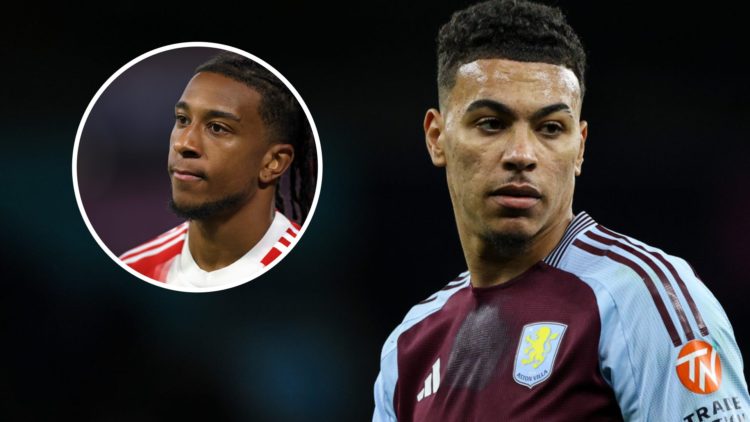 Morgan Rogers in action for Aston Villa during their Premier League match against Manchester City. Michael Olise pictured as Bayern Munich play RB ...