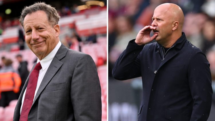 Tom Werner part owner of Liverpool before the Premier League match between Liverpool FC and West Ham United at Anfield. Arne Slot manager / head co...