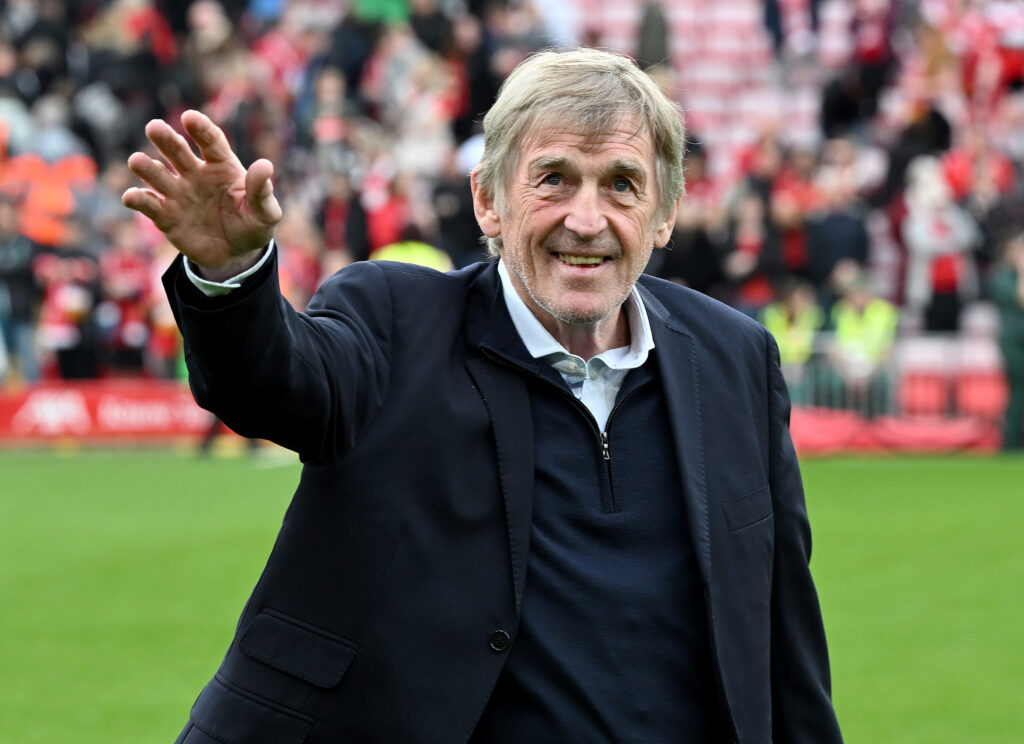 Sir Kenny Dalglish of Liverpool during the LFC Foundation charity match at Anfield.