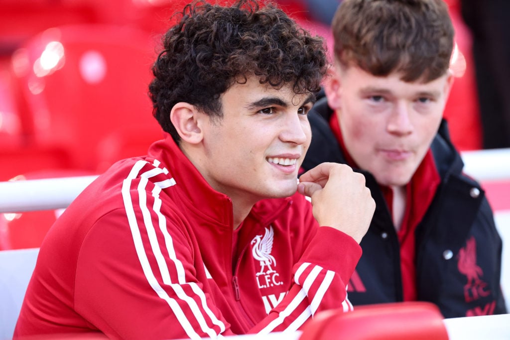 Stefan Bajeti of Liverpool during the pre-season friendly match between Liverpool v Athletic Club Bilbao at Anfield on August 4, 2025.