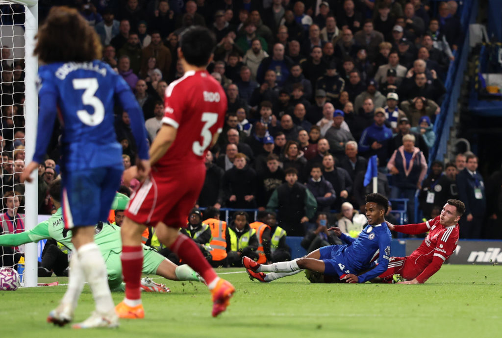 Endo looks on as ball is played to Estevao for winning goal