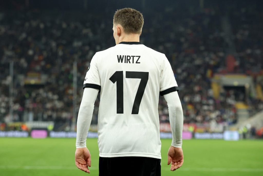 Florian Wirtz of Germany looks on during the FIFA World Cup 2026 qualifier match between Germany and Luxembourg at PreZero-Arena
