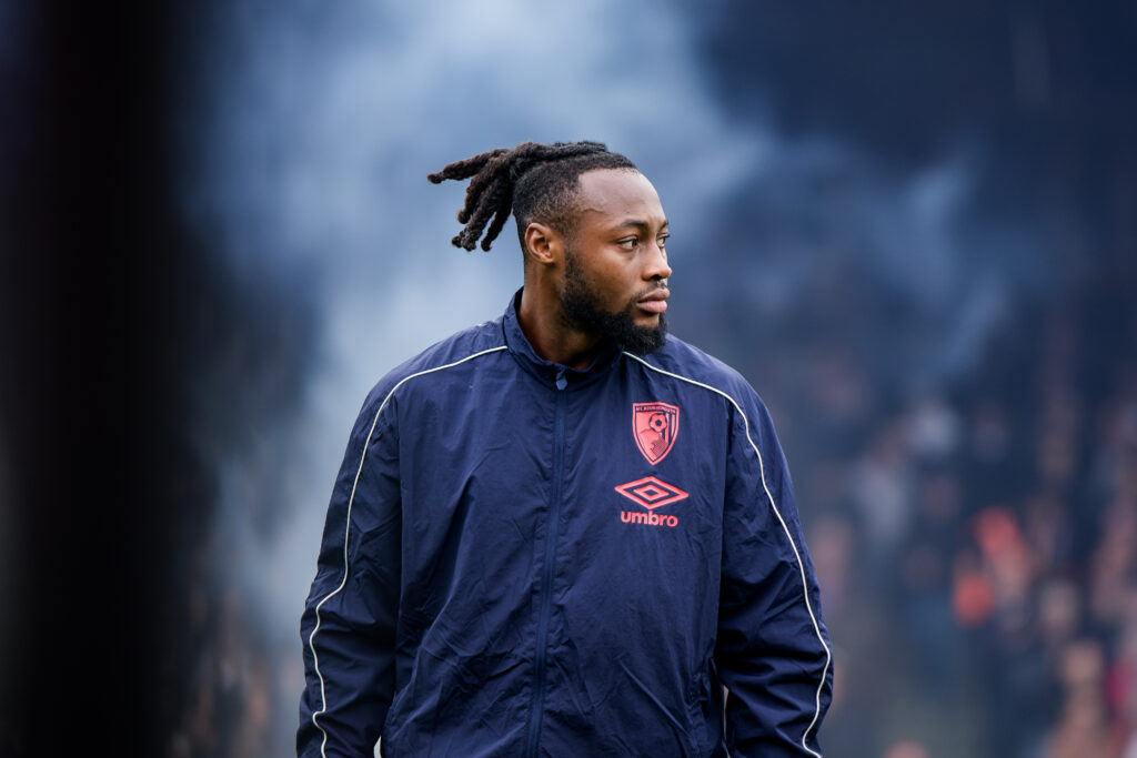 Antoine Semenyo of Bournemouth before the Premier League match between Crystal Palace and Bournemouth at Selhurst Park.