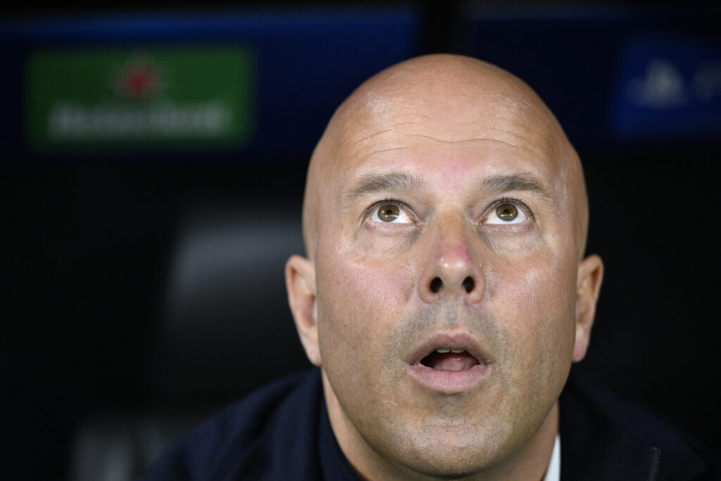 Liverpool's Dutch manager Arne Slot is pictured prior to the UEFA Champions League football match between Eintracht Frankfurt and Liverpool FC in Frankfurt.