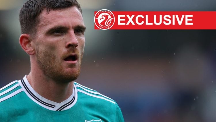 Andy Robertson pictured during Liverpool's Premier League match against Burnley at Turf Moor.