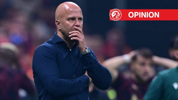 Head coach of Liverpool Arne Slot follows the UEFA Champions League week 2 match between Galatasaray and Liverpool at RAMS Park.