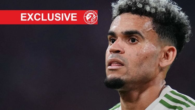 Luis Diaz pictured in action for Bayern Munich during their Bundesliga match against Werder Bremen at the Allianz Arena.
