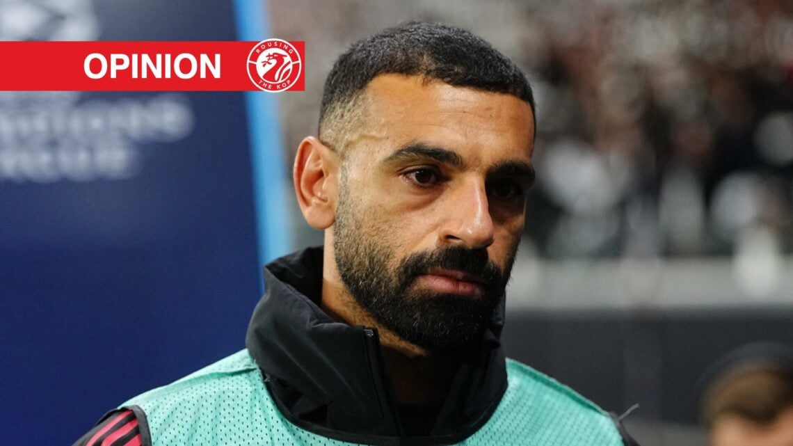 Mohamed Salah (Liverpool FC) looks on during the Champions League group game between Eintracht Frankfurt and Liverpool FC at the Deutsche Bank Park