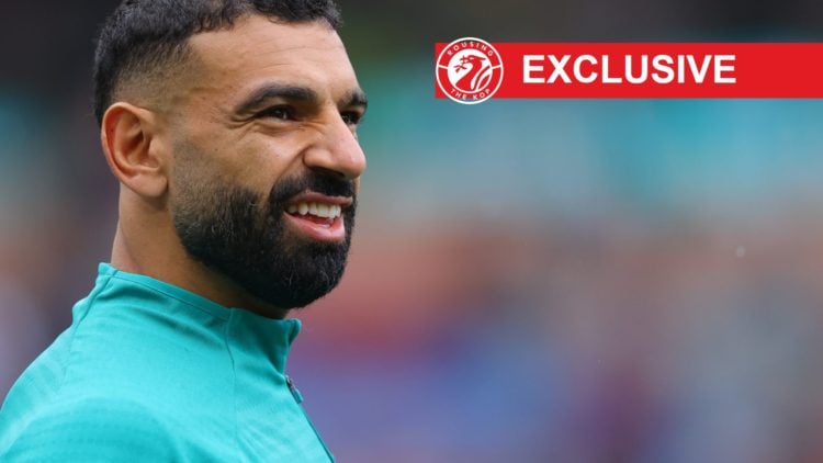 Mohamed Salah warms up ahead of Liverpool's Premier League match against Burnley at Turf Moor.