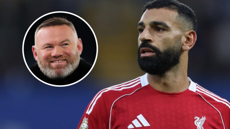 Mohamed Salah pictured in action for Liverpool during their Premier League match against Chelsea at Stamford Bridge. Wayne Rooney pictured on pundi...
