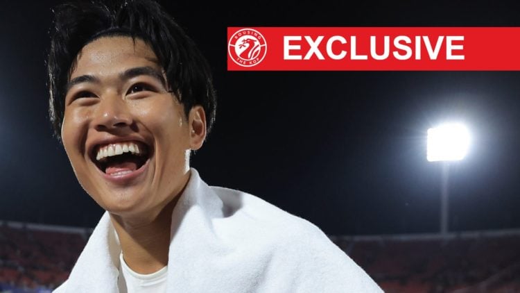 Rion Ichihara smiles for the camera after playing for Japan against Chile during the U20 World Cup.