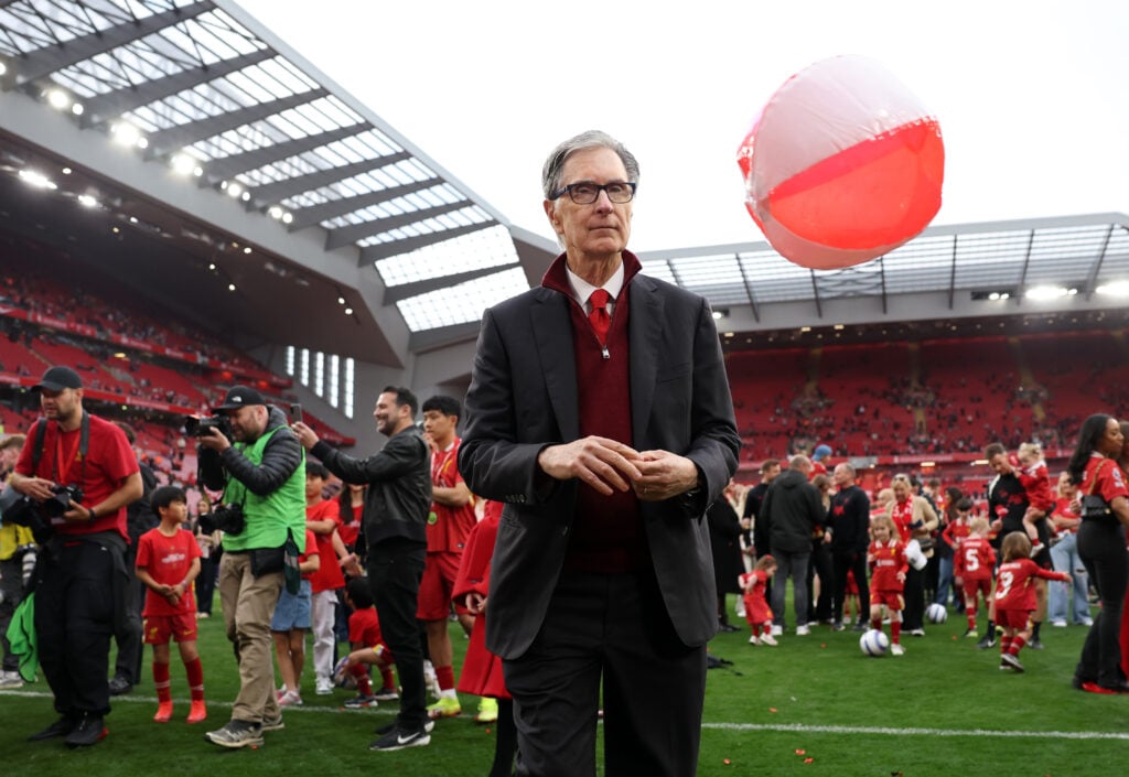 Liverpool owner John Henry celebrates Premier League title at Anfield