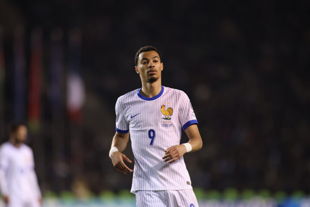 Hugo Ekitiké of France during the FIFA World Cup 2026 qualifier match between Azerbaijan and France at Tofig Bahramov Stadium
