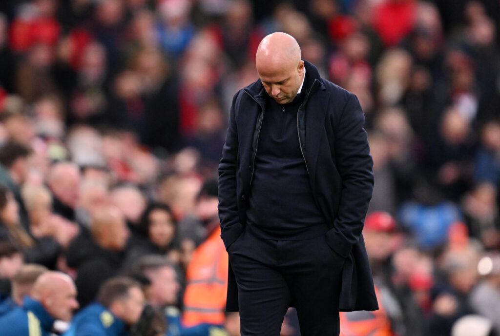 Arne Slot following Liverpool v Nottingham Forest - Premier League