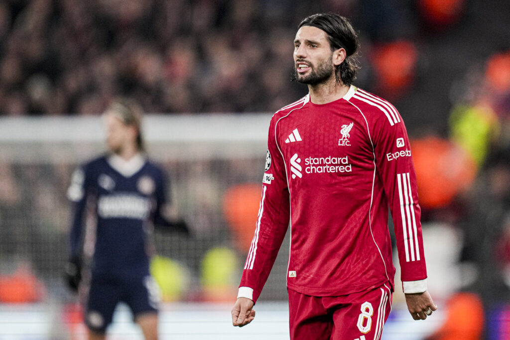 Dominik Szoboszlai during Liverpool FC v PSV Eindhoven - UEFA Champions League 2025/26 League Phase MD5
