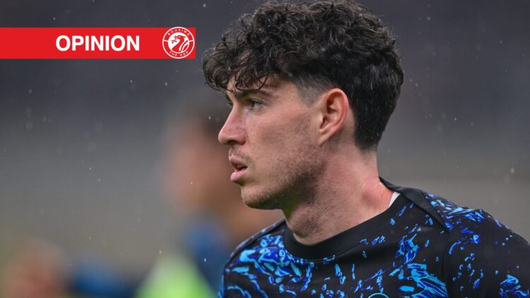 Alessandro Bastoni of Inter during the serie A match between Inter Vs Fiorentina at San Siro stadium