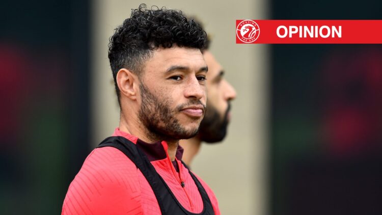 Alex Oxlade-Chamberlain of Liverpool during a training session at AXA Training Centre