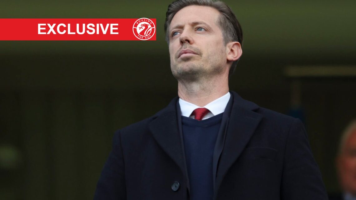 Michael Edwards watches on during Liverpool's Premier League match against Chelsea at Stamford Bridge.