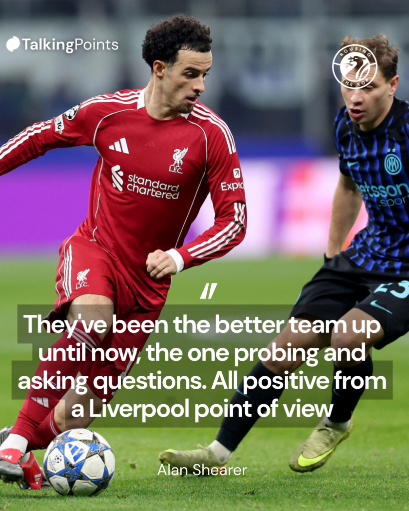 Alan Shearer quote Liverpool vs Inter