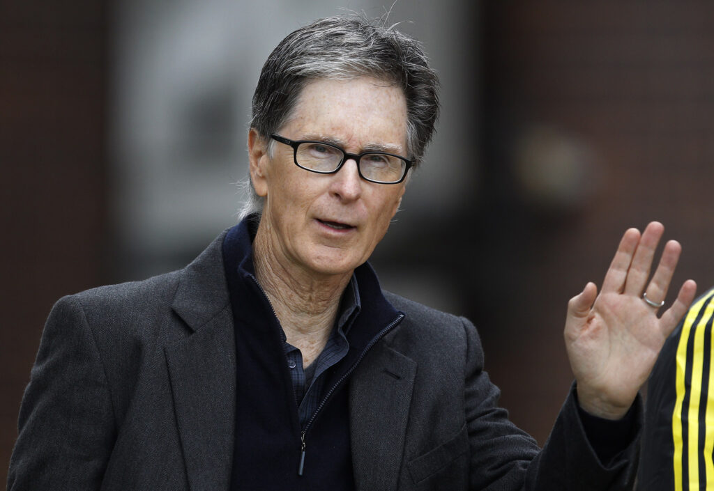 Liverpool co-owner, John Henry, arrives to watch a team training session at their Melwood Training Ground