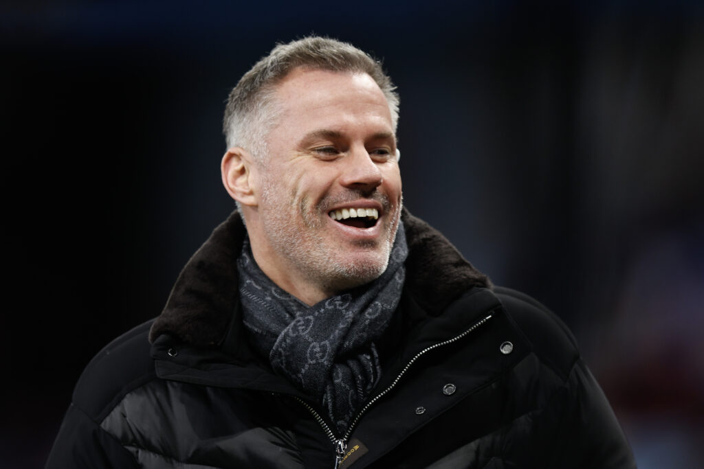 Jamie Carragher during Aston Villa v Sheffield United - Premier League
