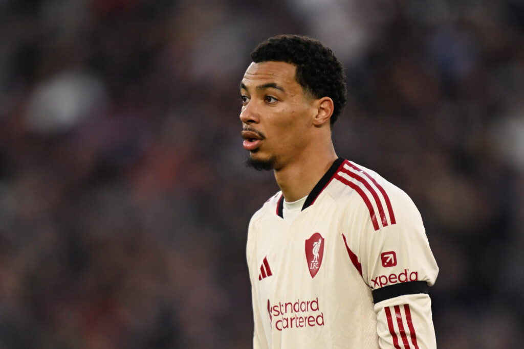 Hugo Ekitike pictured during Liverpool's Premier League match against West Ham United at the London Stadium