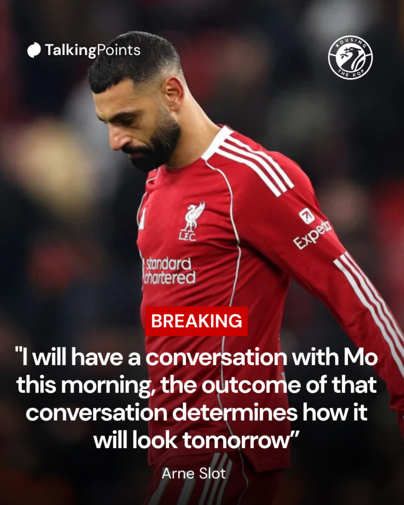 Mohamed Salah Arne Slot conversation