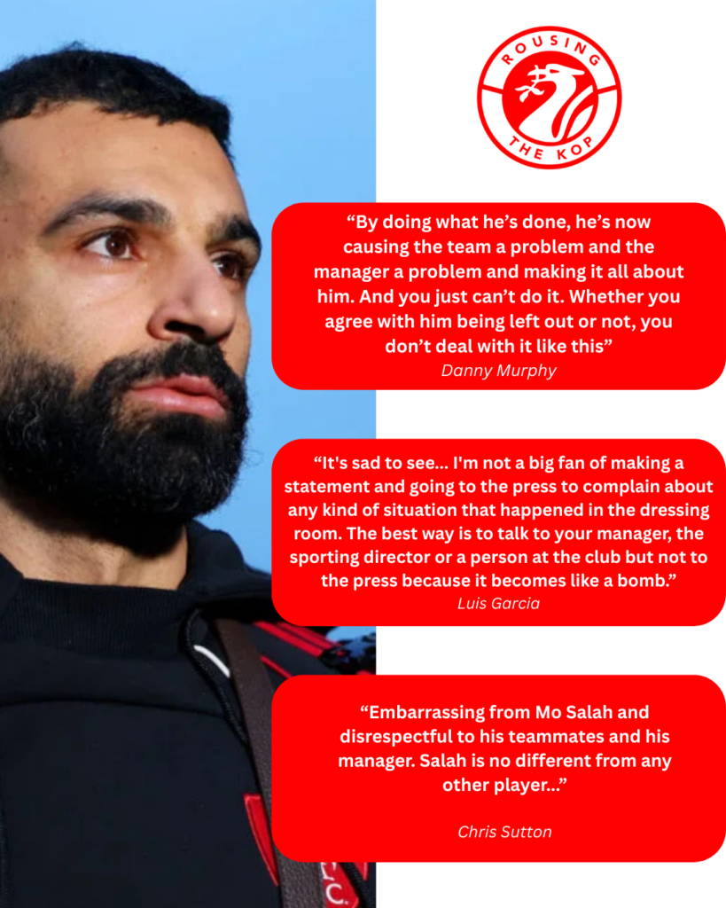 Pundits react to Mohamed Salah outburst