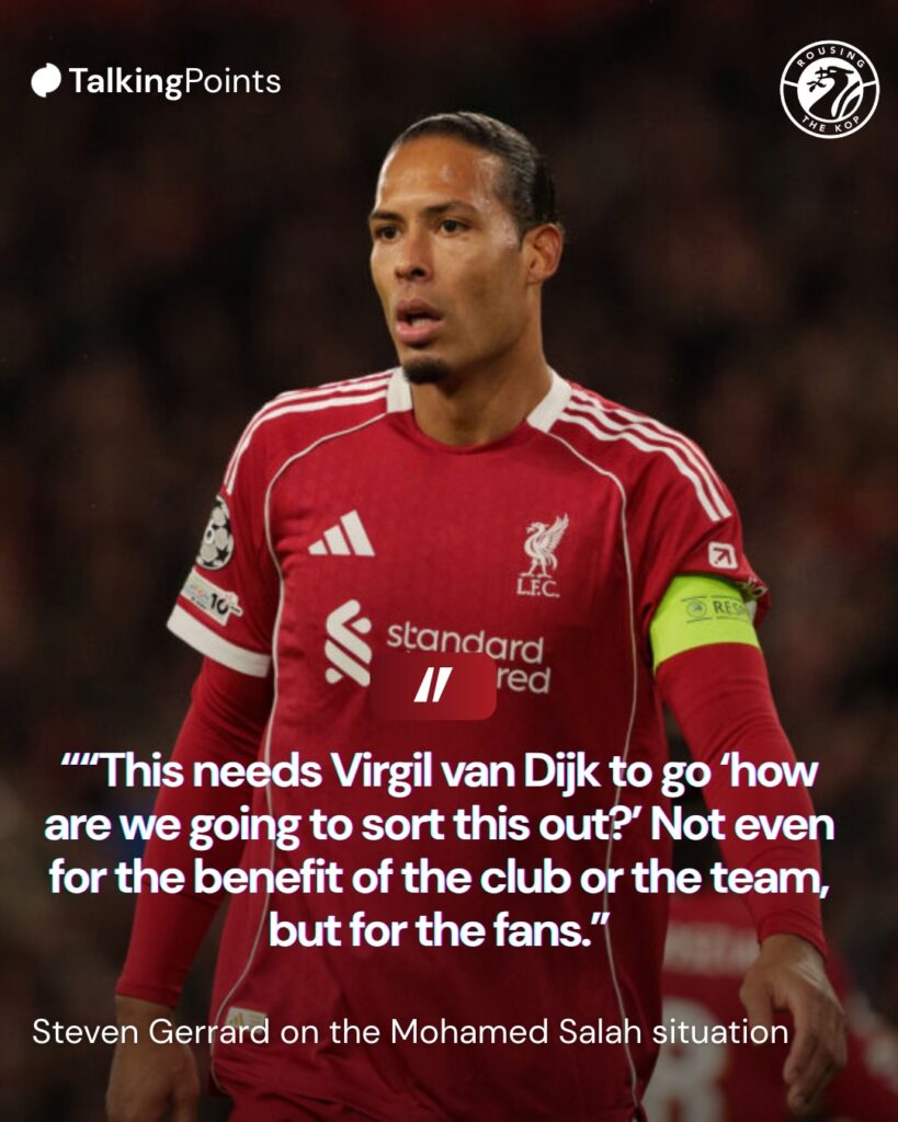 Steven Gerrard on the Mohamed Salah situation