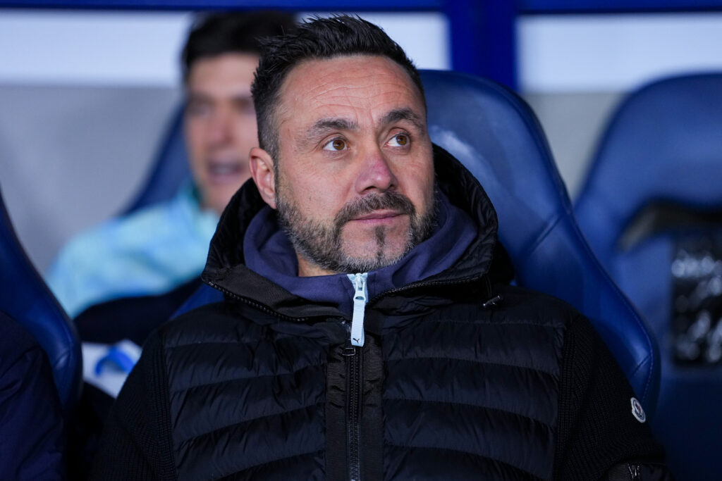 Roberto De Zerbi during Bayeux FC v Olympique de Marseille - French Cup 2025/2026