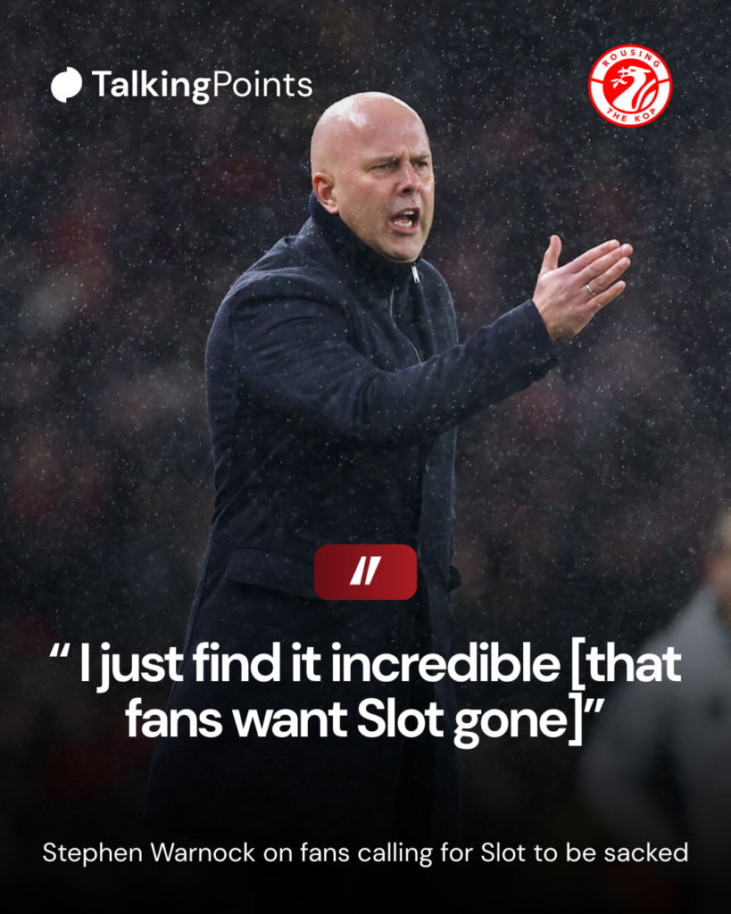 Arne Slot during Arsenal v Liverpool - Premier League