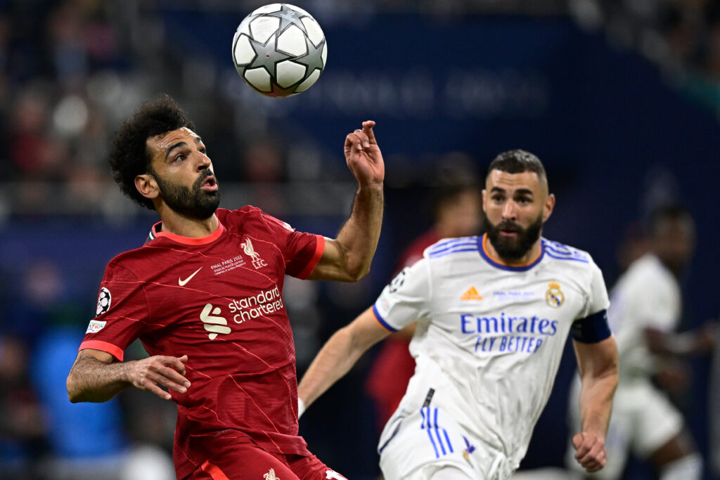 Mohamed Salah and Karim Benzema in the Champions League