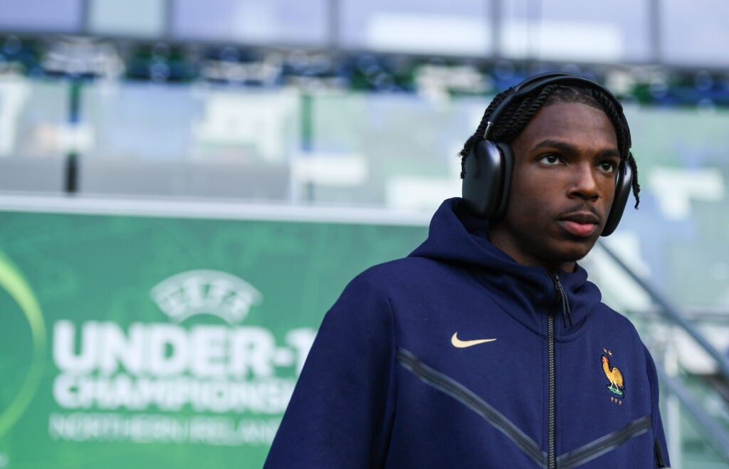 Jeremy Jacquet arrives before Spain v France - UEFA European U19 Championship Finals