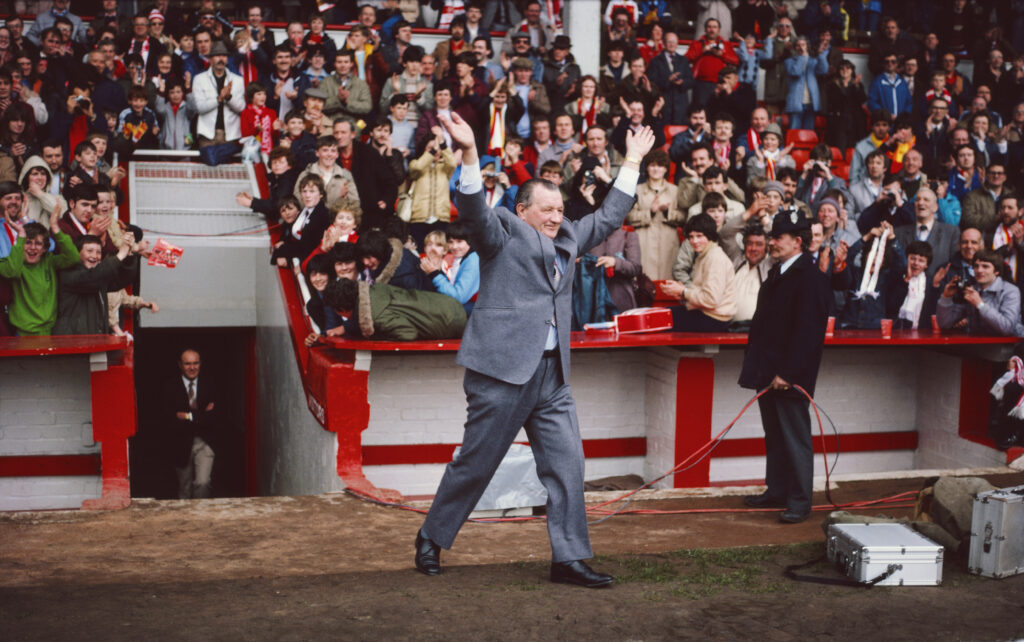 Bob Paisley managing Liverpool