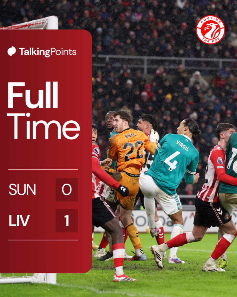 Liverpool score against Sunderland