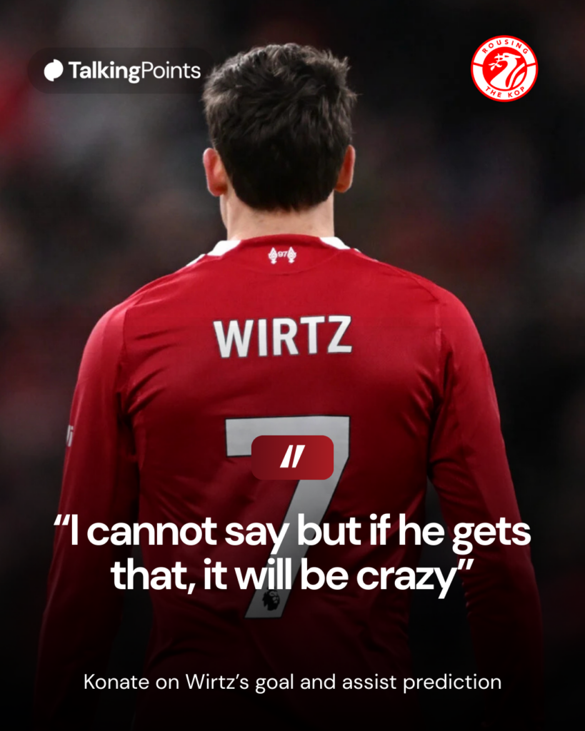 Florian Wirtz during Liverpool v Leeds United - Premier League