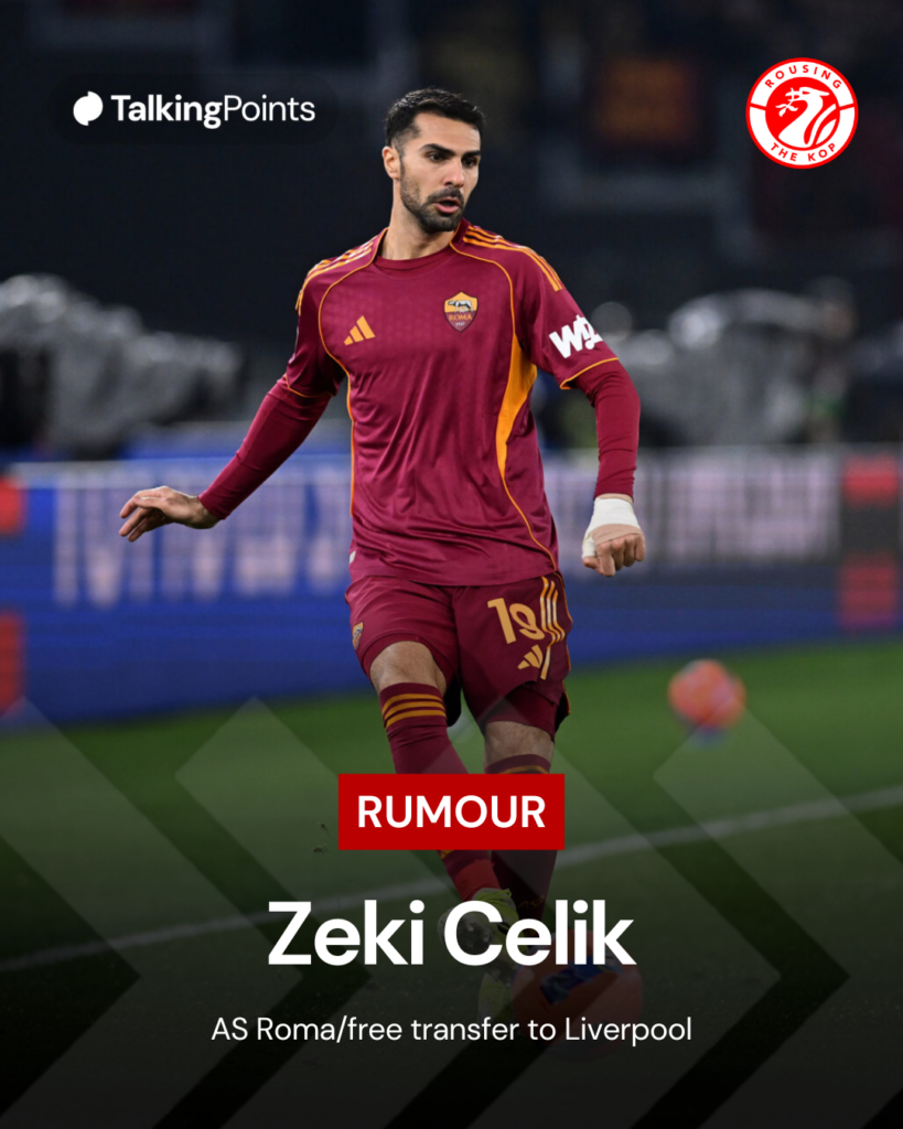 Zeki Celik in action during the Serie A match between AS Roma and AC Milan