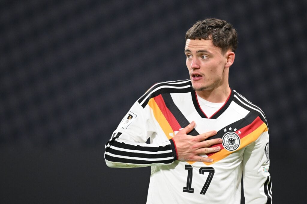 Florian Wirtz playing for Germany