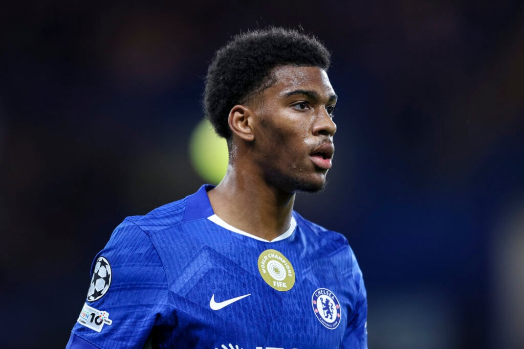 Josh Acheampong playing for Chelsea