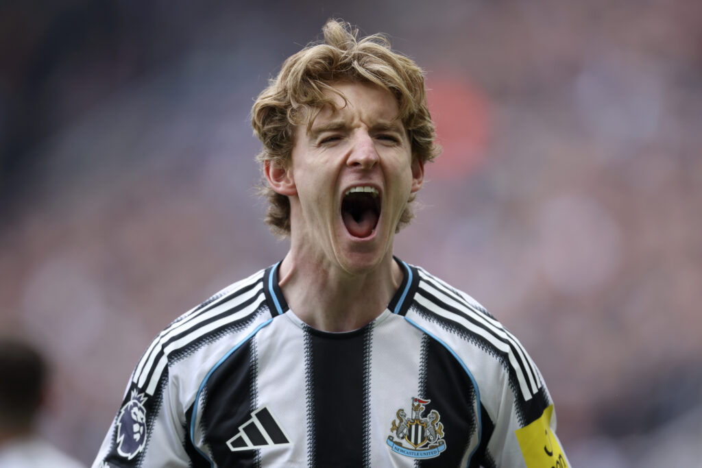 Anthony Gordon during Newcastle United v Sunderland - Premier League